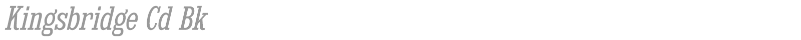Kingsbridge font preview